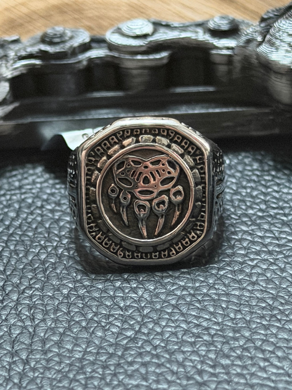 Bear Paw Signet Ring Size 10