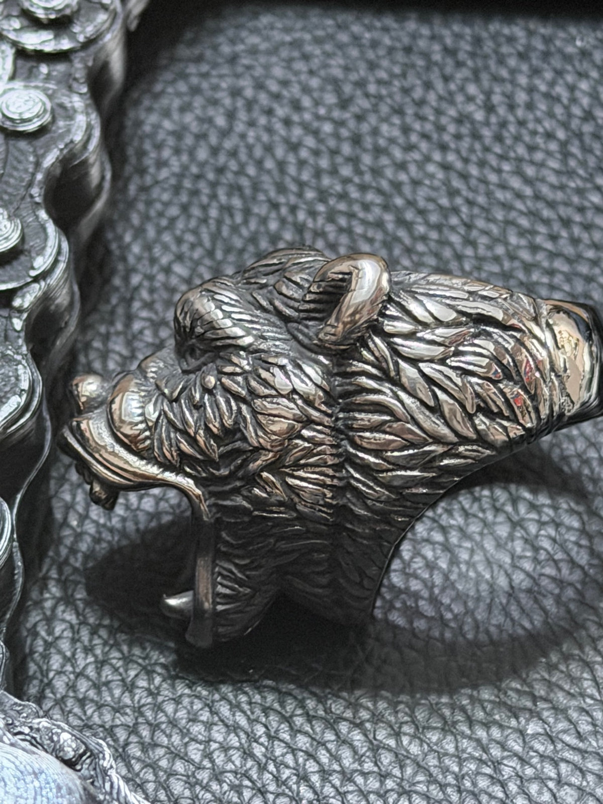 Bear Head Ring Size 11