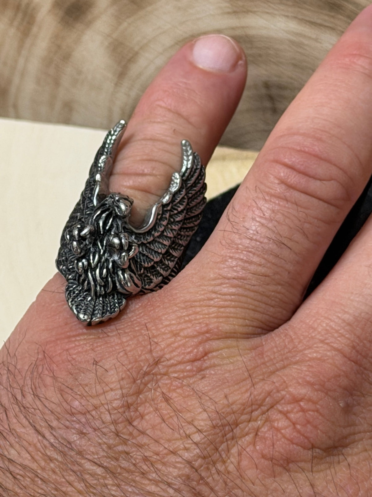 Spread Wing Eagle Ring Size 6