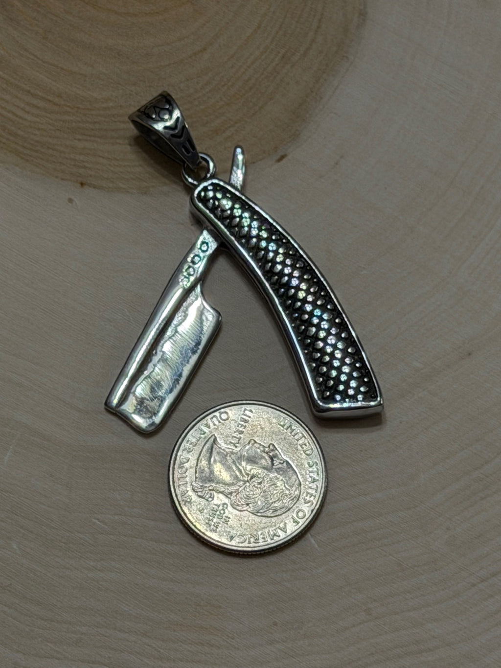 Straight Razor Pendant