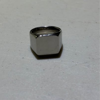 Plain Hardknocker Ring Size 6