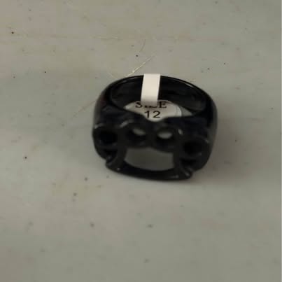 Knuckles Black Tone Ring Size 12