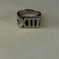 Roman numeral 13 Ring Size 15
