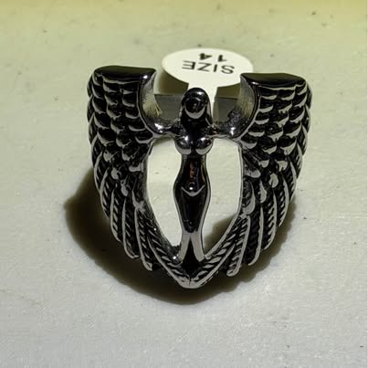 Biker Angel Ring