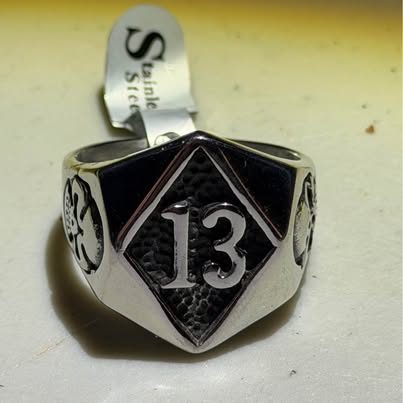 Diamond 13 Ring size 12