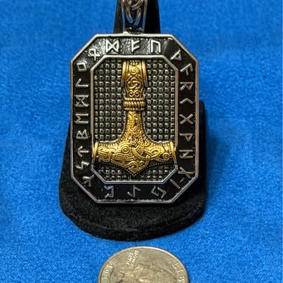 Mjolnir Thor's Hammer Runic Pendant