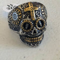 Son God Skull Ring “El Dios Sol” Size 11