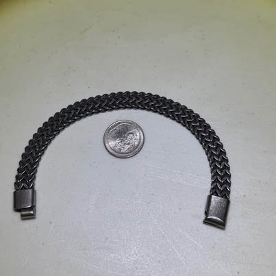 Gunmetal Chevron Link Bracelet