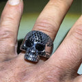 Skull and Stones Ring Size 9