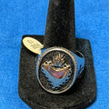 Sacred Heart Signet Ring with Crosses Size 13