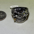 Bite the Bullet Skull Ring Size 12