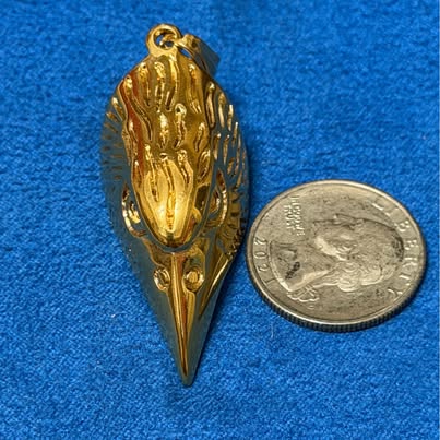Gold Eagle Head Pendant