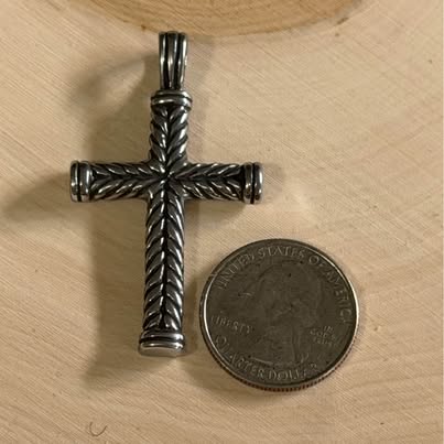 Braided Cross Pendant