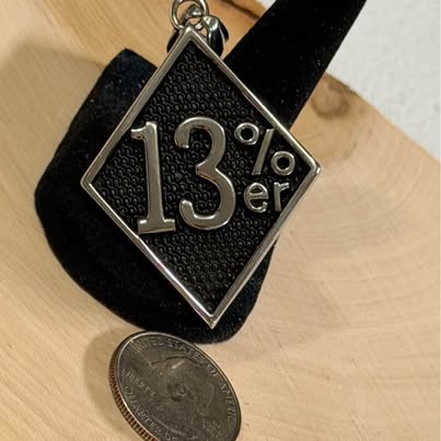 13%er Diamond Shaped Biker Pendant