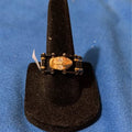 Gold Skull Bike Chain Ring Size 8