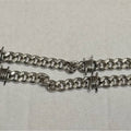 Barbed Wire Cuban Necklace