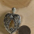 Angel Wing Floral Pendant
