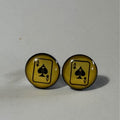 Ace of Spades Stud Earrings