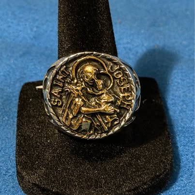 Saint Joseph Religious Cross Ring