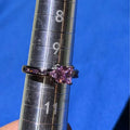 Rhodium plated over brass size 10