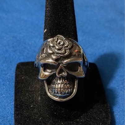 Rose Skull Ring