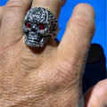 Flower Skull Ring