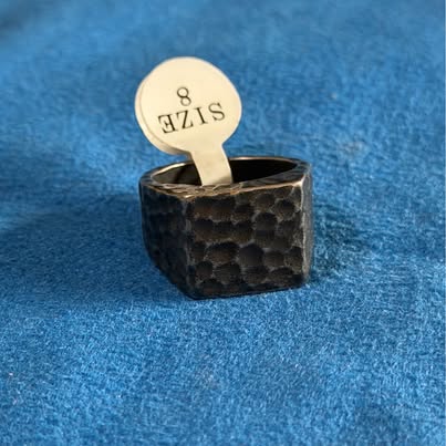 Hammered GunMetal Signet