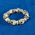 White Resin Skull Bracelet