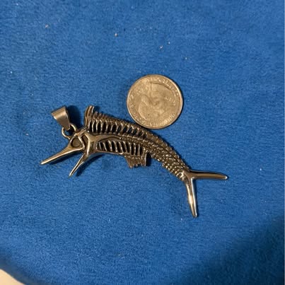 Marlin Skeleton Pendant