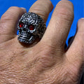 Calaveras Flower Skull Ring