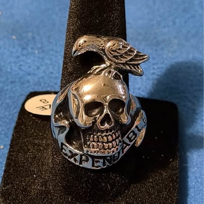 The Expendables Skull and Raven Ring