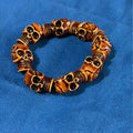 Brown Resin Skull Bracelet
