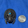 Indian Chief Skull Pendant