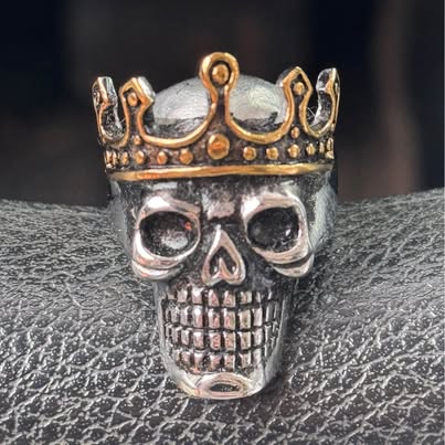 Crown Skull Ring