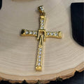 Gold-Toned Dominic Toretto Style Cross Pendant