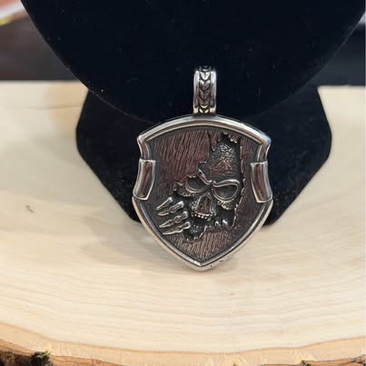 Skull Shield Pendant