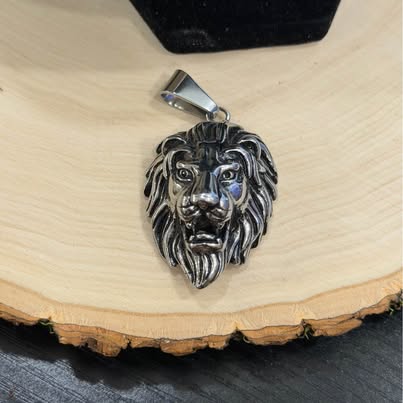 Stainless Steel Lion Head Pendant