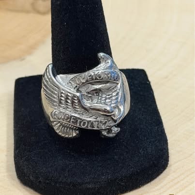Live to Ride Eagle Biker Ring