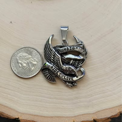 Live to Ride Ride to Live Pendant