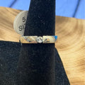 Size 5 316L Stainless Steel Tension Set Cubic Zirconia Ring