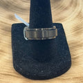 Black 316L Stainless Steel Spinner Ring Size 8
