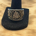 316L Stainless Steel Viking Valknut Ring Size 12