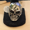 Lightning Bolt Skull Ring Size 11
