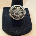 316L Stainless Steel Star Signet Ring Size 8