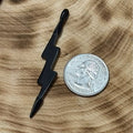 Black Lightning Bolt Pendant Charm