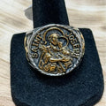 Saint Joseph Two-Tone Signet Ring Size 10