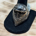 Bandana Mask and Baseball Cap Biker Ring Size 12