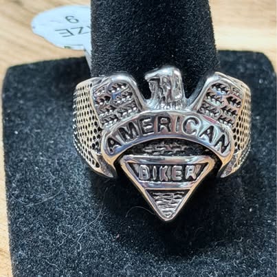 American Biker Eagle Ring size 9