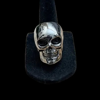 Stainless Steel Skull Ring Size 10