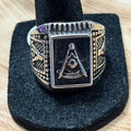 316L Stainless Steel Masonic Ring Size 13